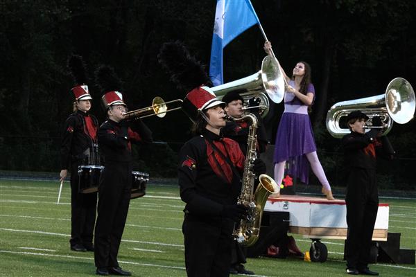 Crofton High School Marching Band Performing
